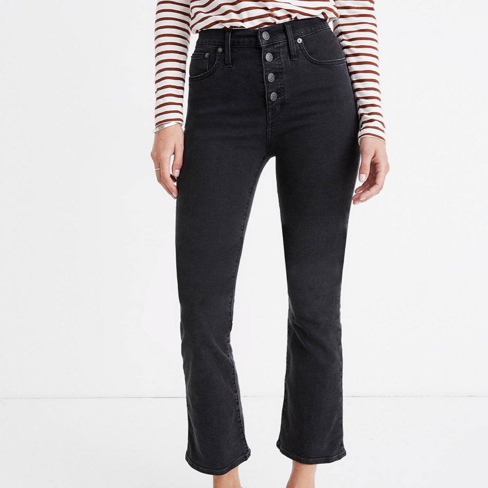 Madewell Button-Front Cali Demi Boot in Bellspring